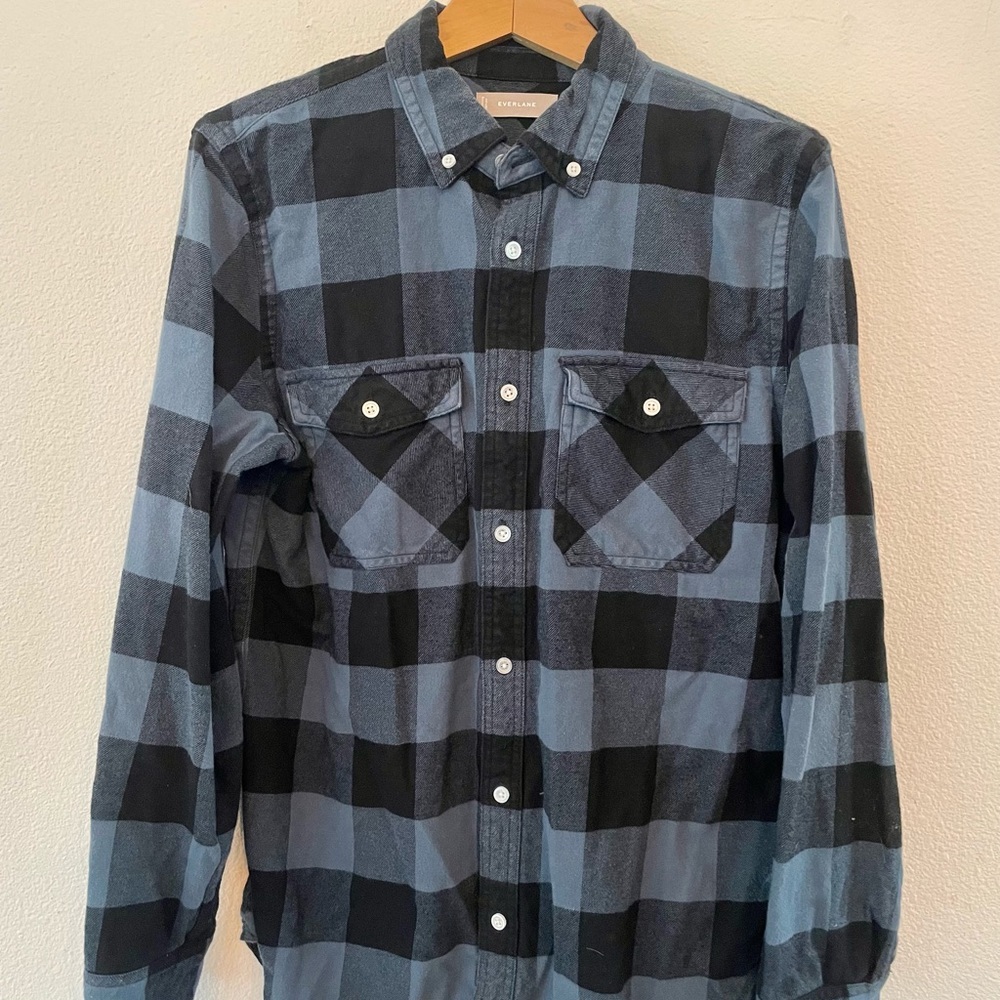 Everlane Men’s Button-Uo Flannel, Sz L